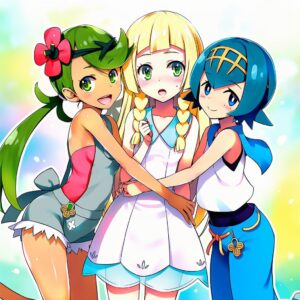 リーリエ、スイレン、マオ
